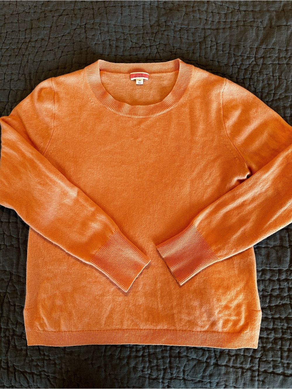 J. Crew Cashmere Crewneck Sweater - Women, size M, Guava